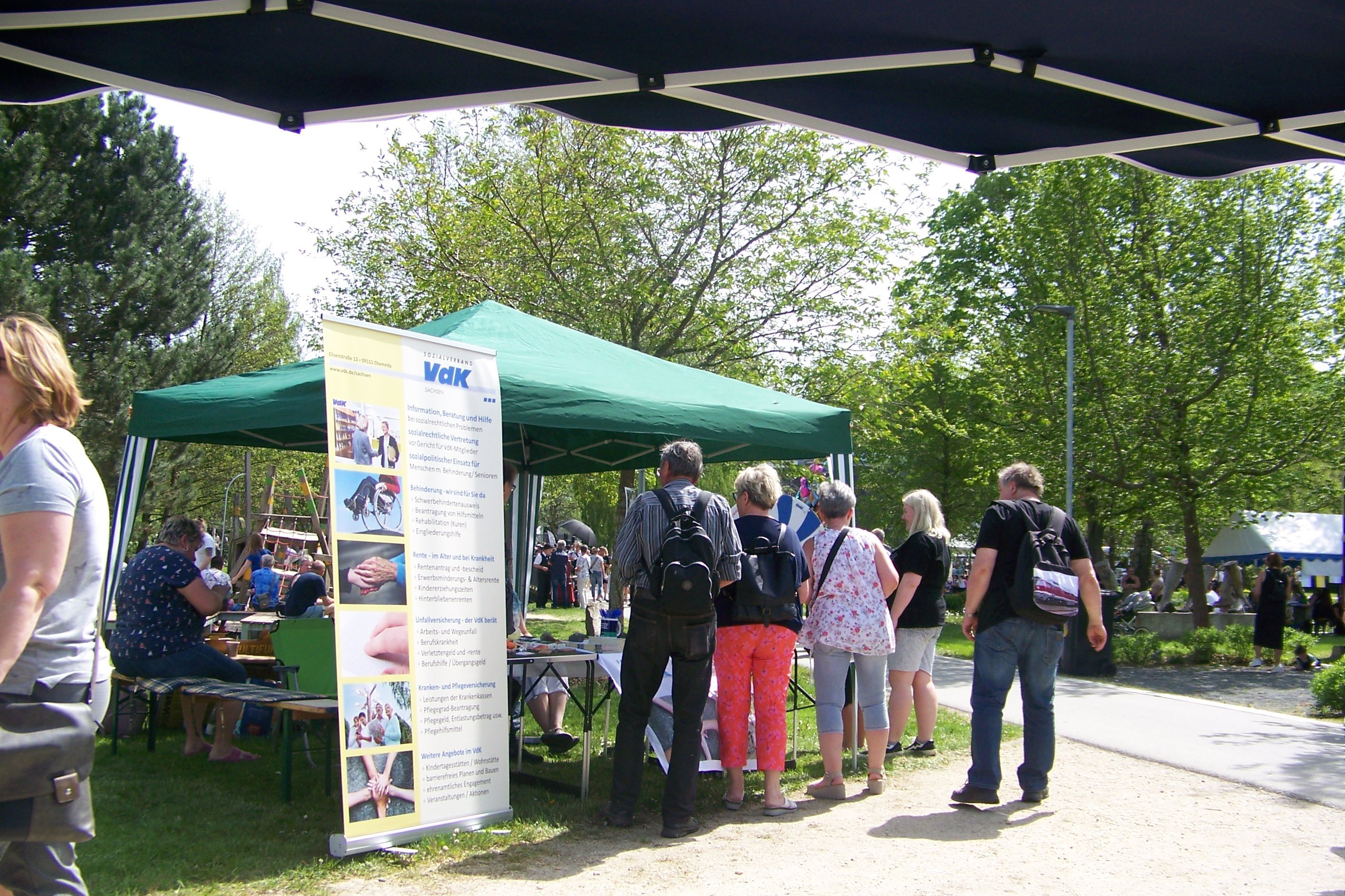 Blick auf den VdK-Infostand