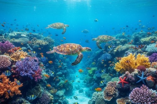 Schildkr&ouml;ten im Meer