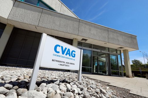 Schild vor Gebäude CVAG